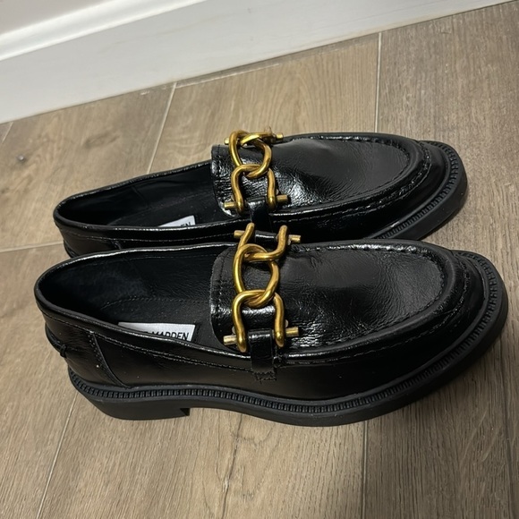 NEW! Steve Madden Black Leather Karmine Loafer - Size 6 - Picture 8 of 16